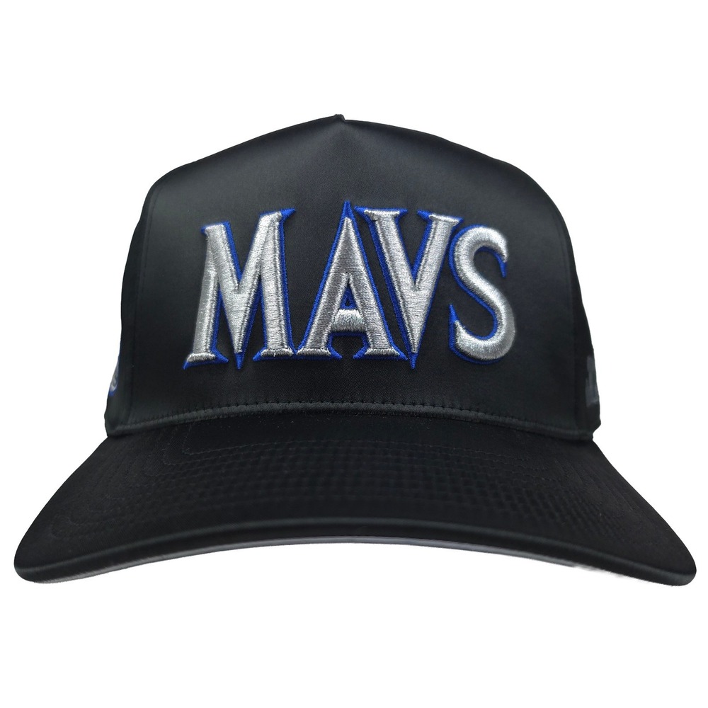 Dallas Mavs Mitchell & Ness NBA Pro Fit Snapback Hat Cap 3D Logo Black Satin New